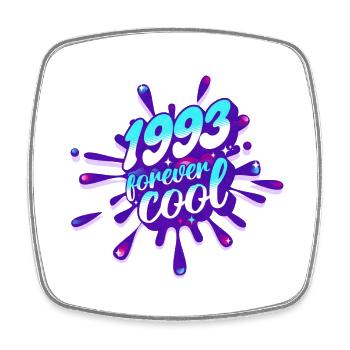 Cooles Jahr 1993 Jubiläum 30 Jahre - Viereckiger Kühlschrankmagnet - Weiß - Vorne