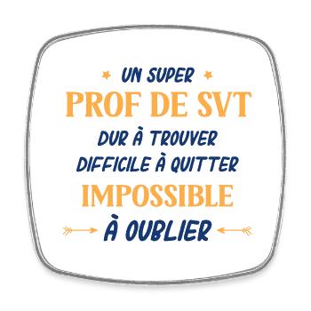 prof de svt - Magnet carré - blanc - Devant