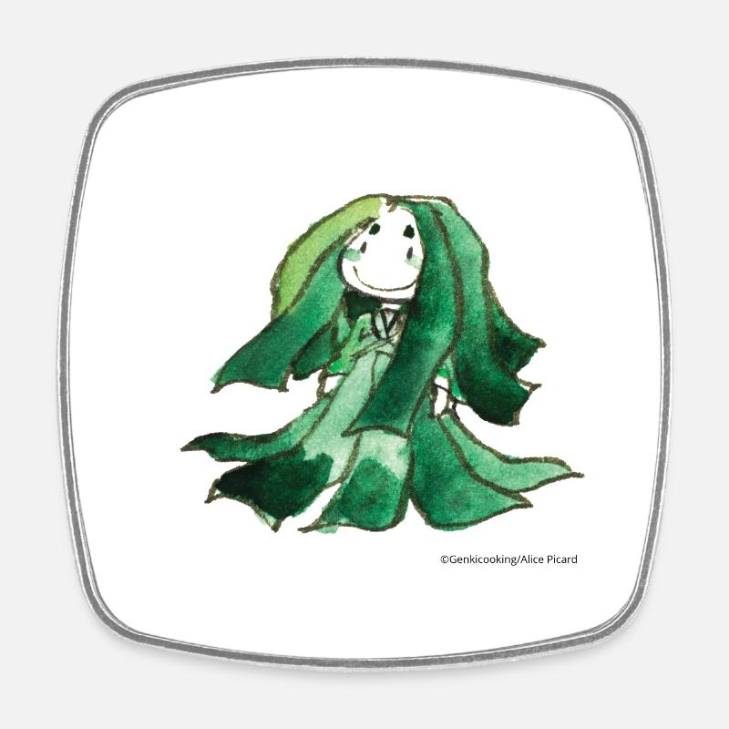 Nori - Japanese condiment - Square fridge magnet - white