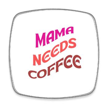 Funny mum T Shirt - Viereckiger Kühlschrankmagnet - Weiß - Vorne