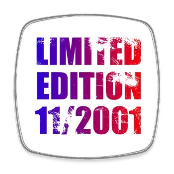 22nd Anniversary Limited Edition 11/2001 - Square fridge magnet - white - Front