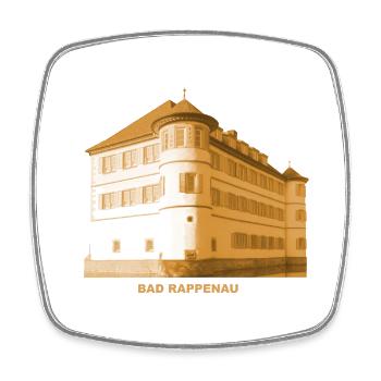 Bad Rappenau Wasserschloss Baden-Württemberg - Viereckiger Kühlschrankmagnet - Weiß - Vorne