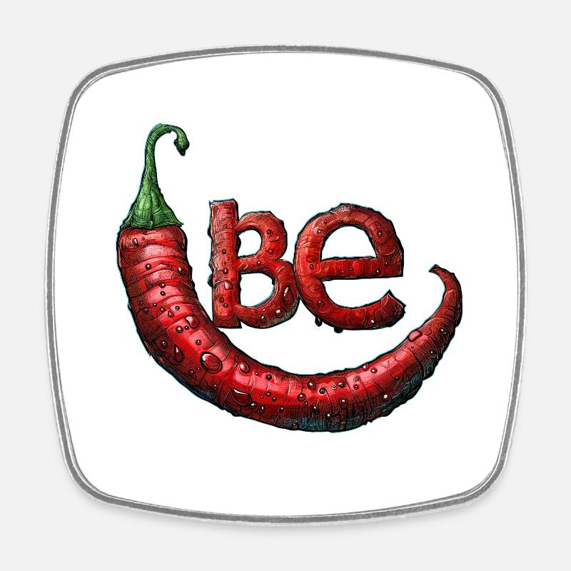 be Chilli - Square fridge magnet - white