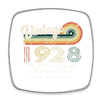 Awesome seit 1928 Jubiläum 1928 Jahrgang 192 - Viereckiger Kühlschrankmagnet - Weiß - Vorne