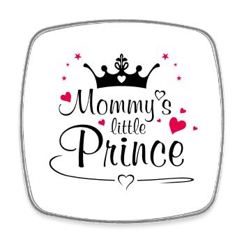 Mommy's prince - Square fridge magnet - white - Front