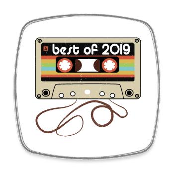 Legendärer Jahrgang 2019 - Viereckiger Kühlschrankmagnet - Weiß - Vorne