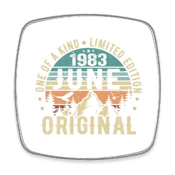 Légendaire depuis juin 1983 cadeau d’anniversaire 1983 - Magnet carré - blanc - Devant