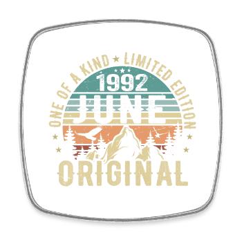Légendaire depuis juin 1992 Cadeau d’anniversaire 1992 - Magnet carré - blanc - Devant
