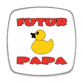 FUTURE DAD - Square fridge magnet - white - Front
