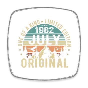 Anniversaire de juillet 1982 Cadeau d'anniversaire de juillet 1982 - Magnet carré - blanc - Devant