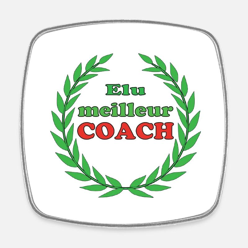 Voted Best COACH - Square fridge magnet - white