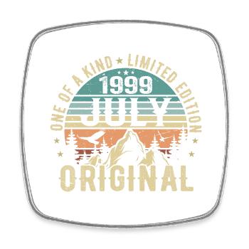 Anniversaire de juillet 1999 Cadeau d’anniversaire de juillet 1999 - Magnet carré - blanc - Devant