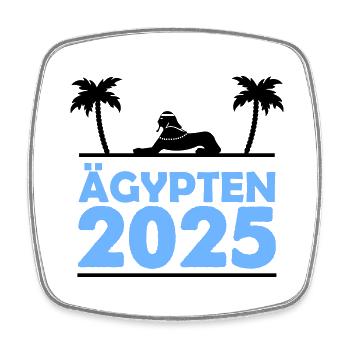 Égypte 2025 - Magnet carré - blanc - Devant