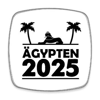 Égypte 2025 - Magnet carré - blanc - Devant