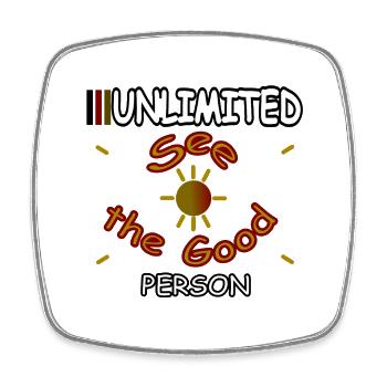 See the Good - Square fridge magnet - white - Front