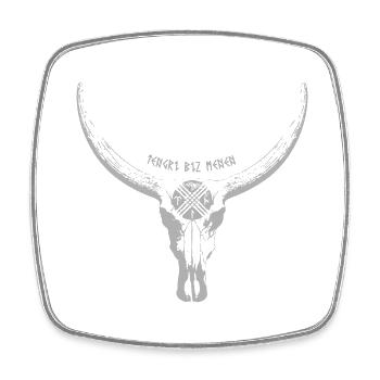 Tengri - Square fridge magnet - white - Front