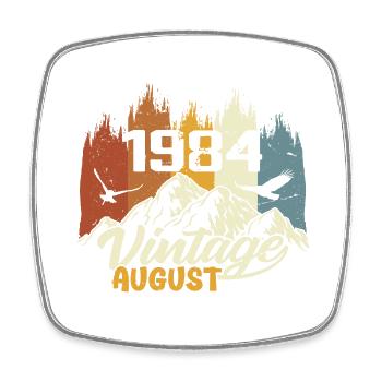 Legendary Since August 1984 Birthday Gift 1984 - Square fridge magnet - white - Front