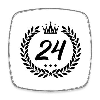 coat of arms 24 - Square fridge magnet - white - Front