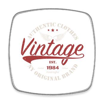 Vintage 1984 Cadeau D'anniversaire 1984 Rétro 1984 - Magnet carré - blanc - Devant