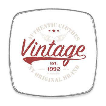 Vintage 1992 Birthday Gift 1992 Retro 1992 - Square fridge magnet - white - Front