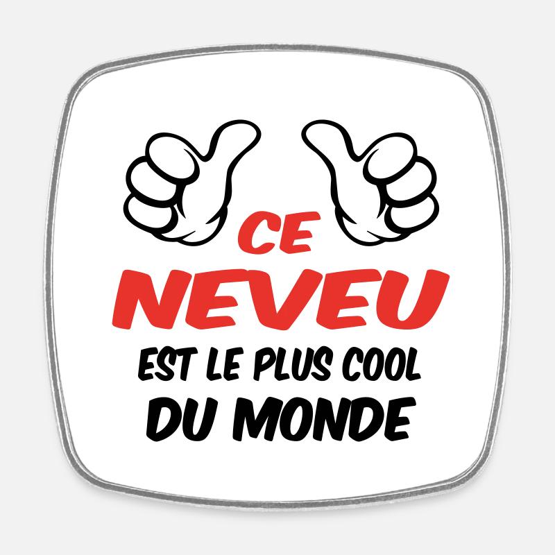 BEST NEPHEW - Square fridge magnet - white