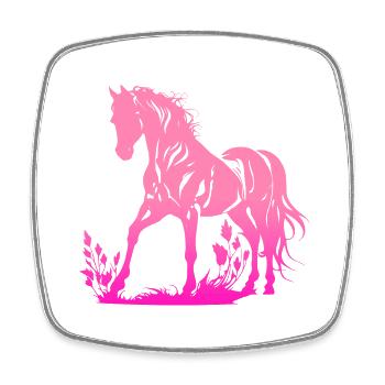 Cowboy Funny Cowboy Hat Wild Western Rodeo Texas - Square fridge magnet - white - Front