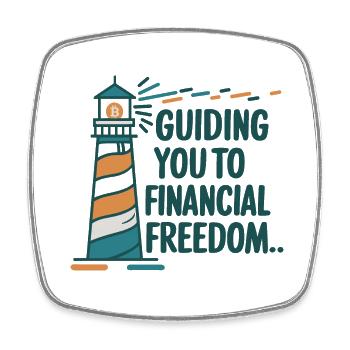 Bitcoin Lighthouse - Viereckiger Kühlschrankmagnet - Weiß - Vorne