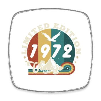 Vintage 1973 Retro - Best-seller - Magnet carré - blanc - Devant
