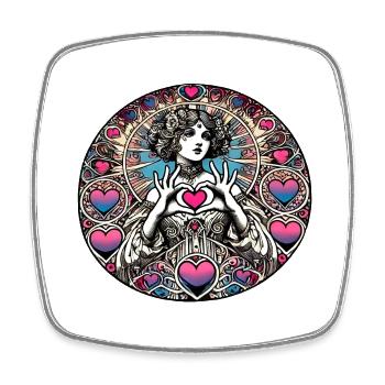 Déesse de la Saint-Valentin - Magnet carré - blanc - Devant