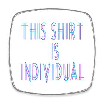 Individuelles Design Fun Spruch - Viereckiger Kühlschrankmagnet - Weiß - Vorne