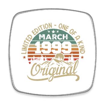 Original Mars 1999 Cadeau Anniversaire Mars 1999 - Magnet carré - blanc - Devant