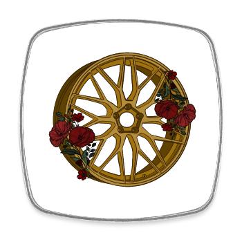 Rim - Square fridge magnet - white - Front