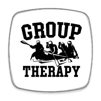 Gruppentherapie Rafting Abenteuer - Viereckiger Kühlschrankmagnet - Weiß - Vorne