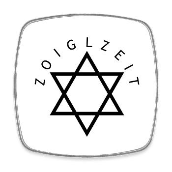 Zoiglzeit - Square fridge magnet - white - Front