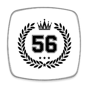 Coat of arms 56 - Square fridge magnet - white - Front
