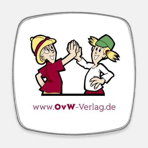 OvW-Verlag Ella und Xaver - Viereckiger Kühlschrankmagnet