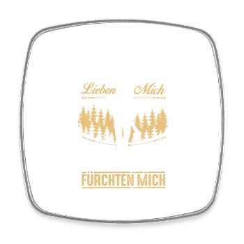 Holzfäller Förster Waldarbeiter Holz Geschenk - Viereckiger Kühlschrankmagnet - Weiß - Vorne