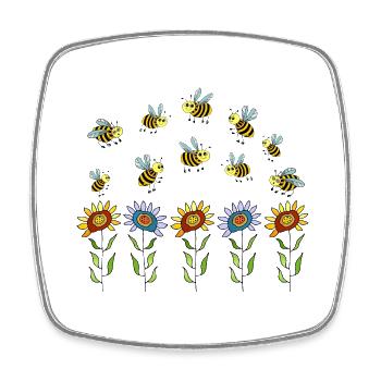 Insects - Square fridge magnet - white - Front