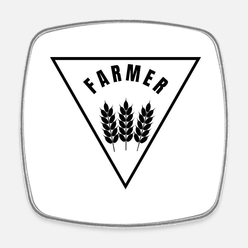Collection Farmer - Profession - Square fridge magnet - white