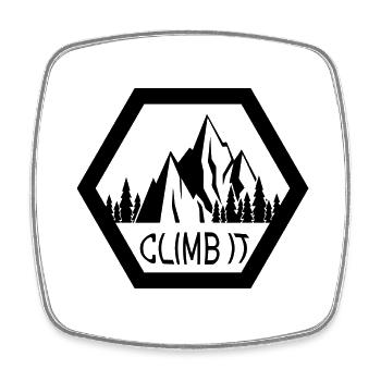 climbing - Viereckiger Kühlschrankmagnet - Weiß - Vorne