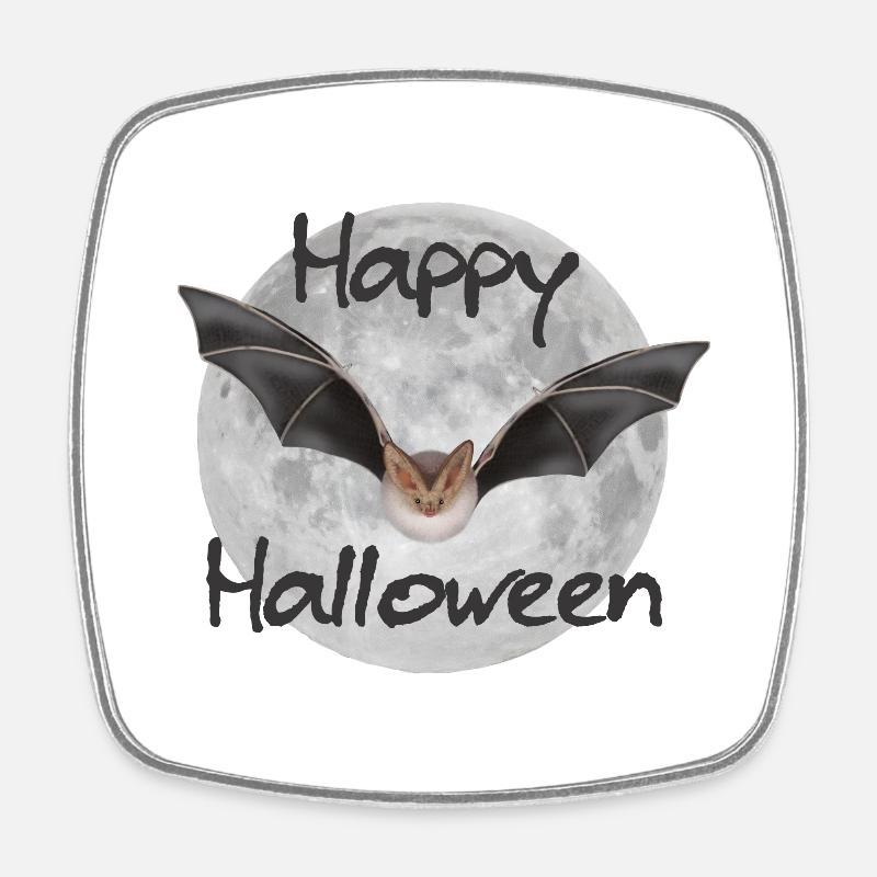 Bat - Square fridge magnet - white
