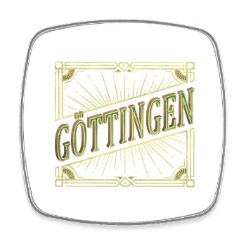 Göttingen Allemagne Ville Police Vintage Rétro - Magnet carré - blanc - Devant