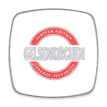 Gelsenkirchen Germany City Skyline Home - Square fridge magnet - white - Front