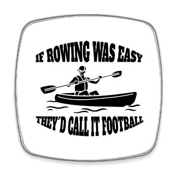 Rower saying rower funny rowing club rowing - Square fridge magnet - white - Front