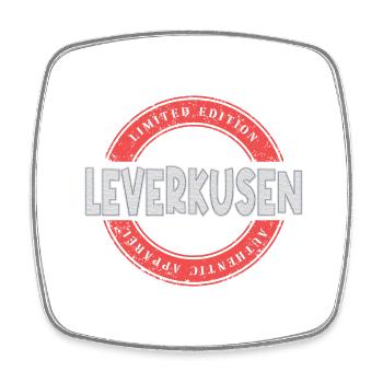 Leverkusen Deutschland Stadt Skyline Heimat Liebe - Viereckiger Kühlschrankmagnet - Weiß - Vorne