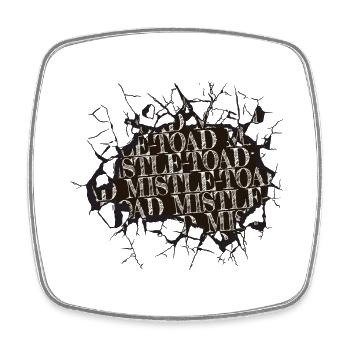 gift funny sayings happy beards awesome fun baby - Square fridge magnet - white - Front