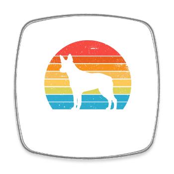 Australian Stumpy Tail Cattle Dog - Square fridge magnet - white - Front