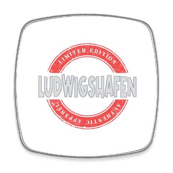 Ludwigshafen Deutschland Stadt Skyline Heimat - Viereckiger Kühlschrankmagnet - Weiß - Vorne