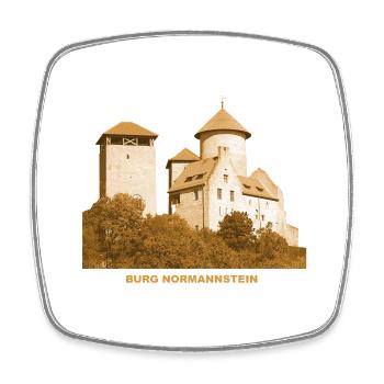 Normannstein Castle Treffurt Thuringia Werra - Square fridge magnet - white - Front