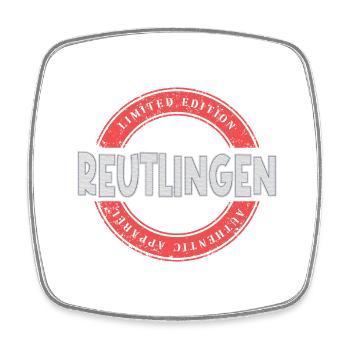Reutlingen Deutschland Stadt Skyline Heimat Liebe - Viereckiger Kühlschrankmagnet - Weiß - Vorne